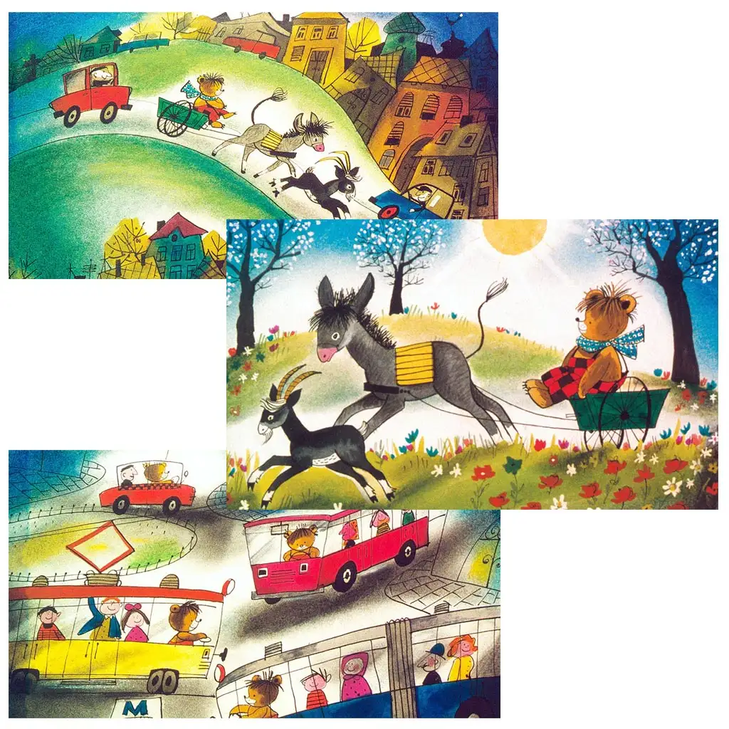 Kormos István: Vackor begibt sich auf eine weite Reise Diafilm kép 2