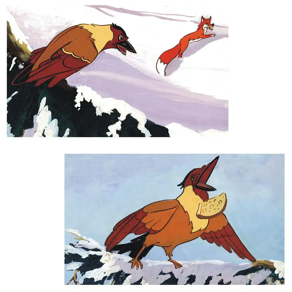 Der Rabe und der Fuchs Diafilm kép 2