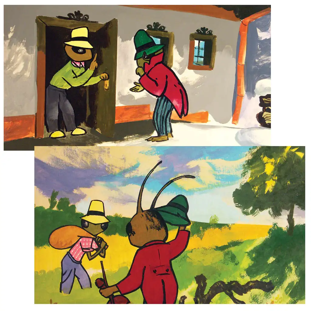 Die Grille und die Ameise Diafilm kép 2