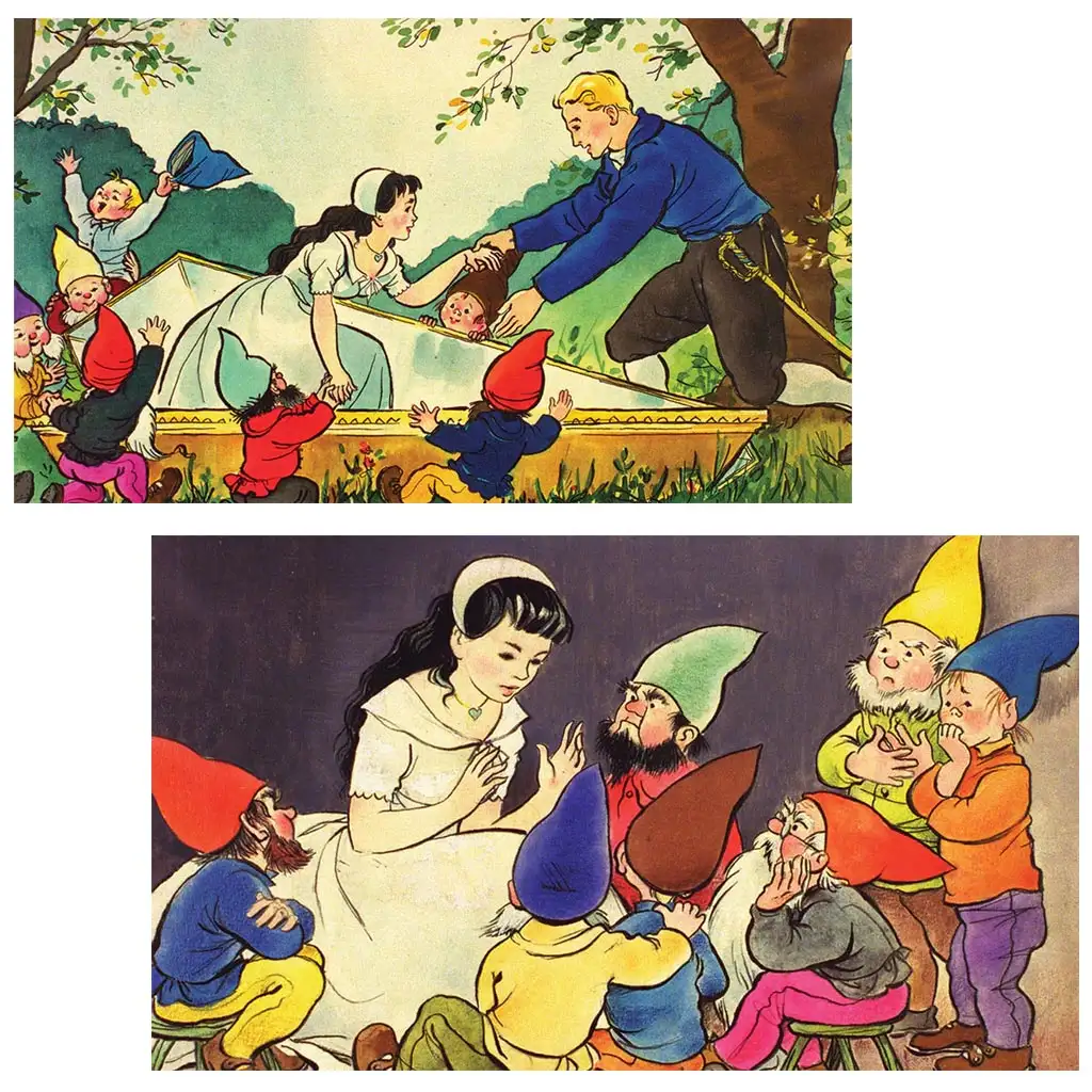 Grimm-Brüder: Schneewittchen und die sieben Zwerge Diafilm kép 2