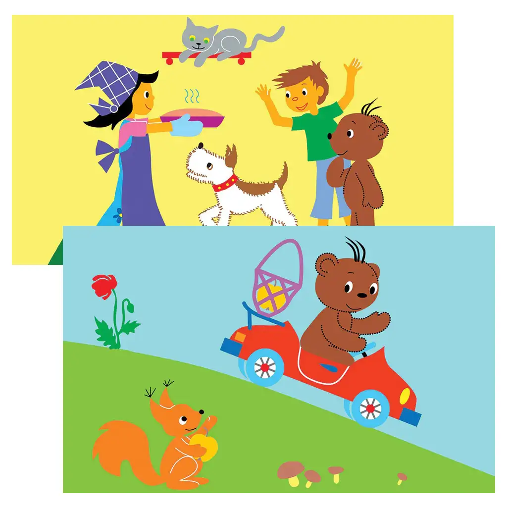 Boribon fährt Auto Diafilm kép 2