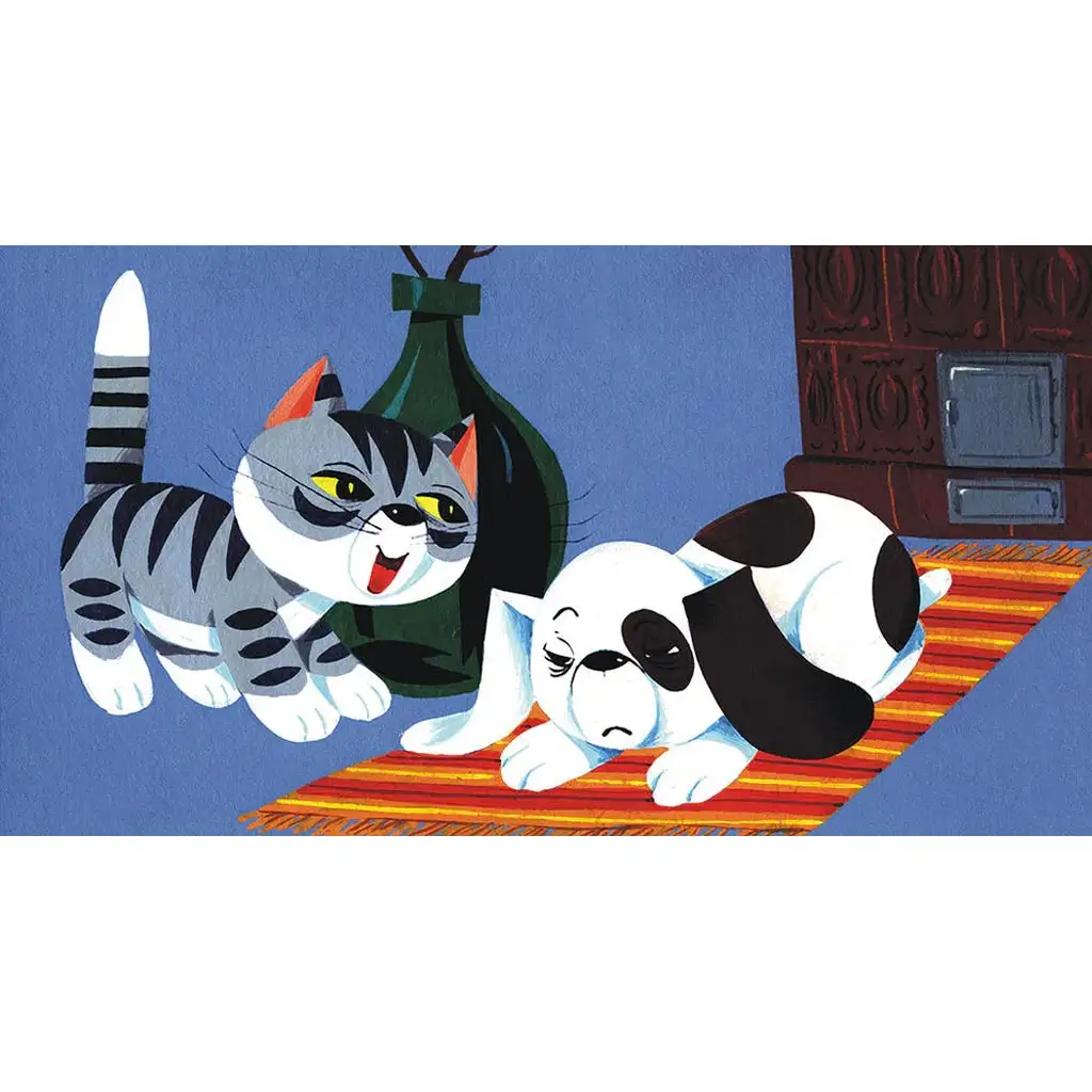 Ungezogener Kater-Diafilm