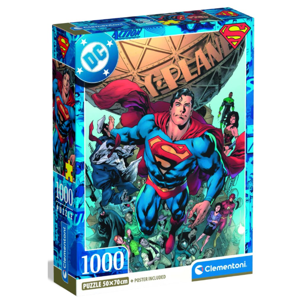 DC Superman puzzle 1000 db-os - Clementoni kép 1
