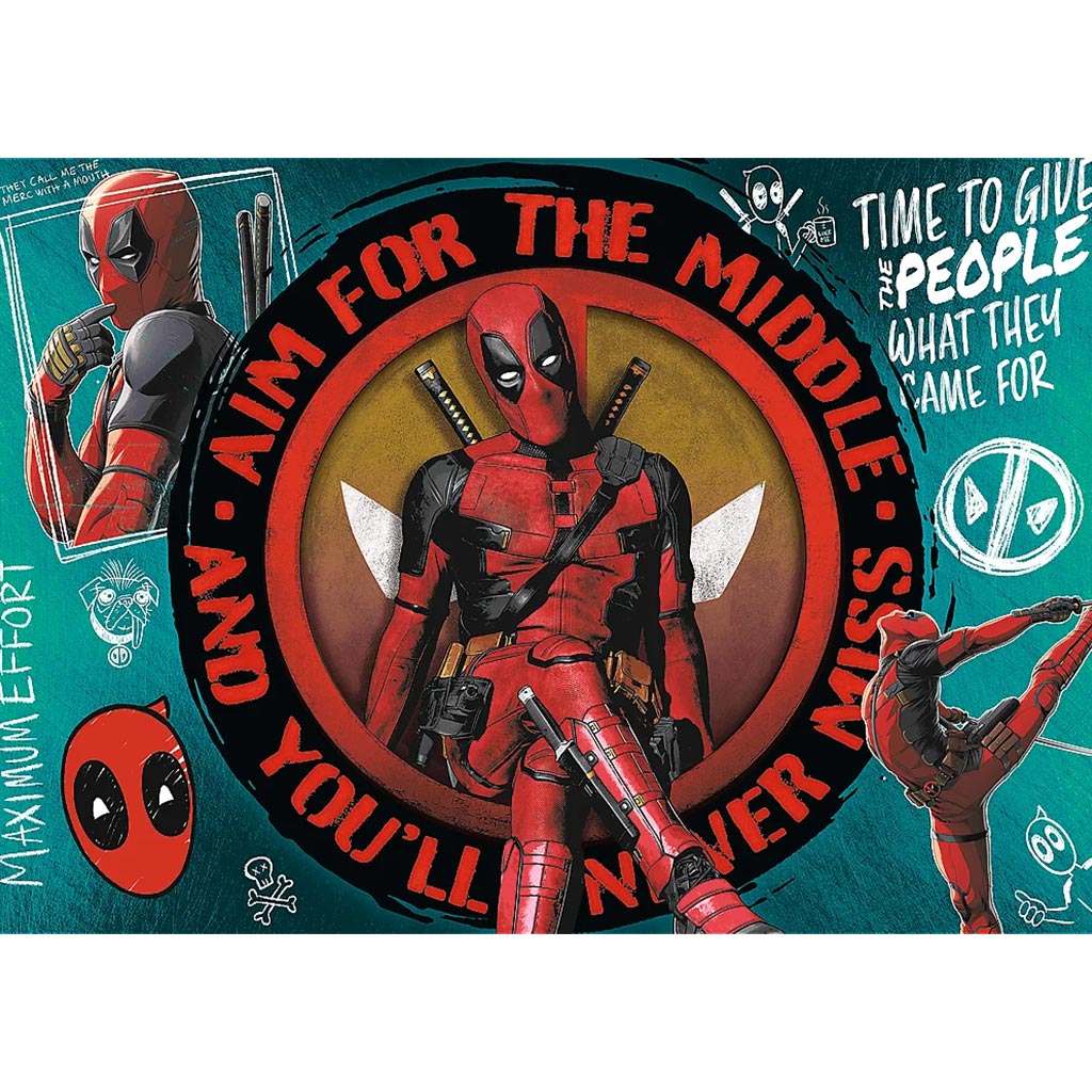 Deadpool Chaos, Witze und Katanas 1000-teiliges Premium Plus Quality Puzzle - Trefl kép 2