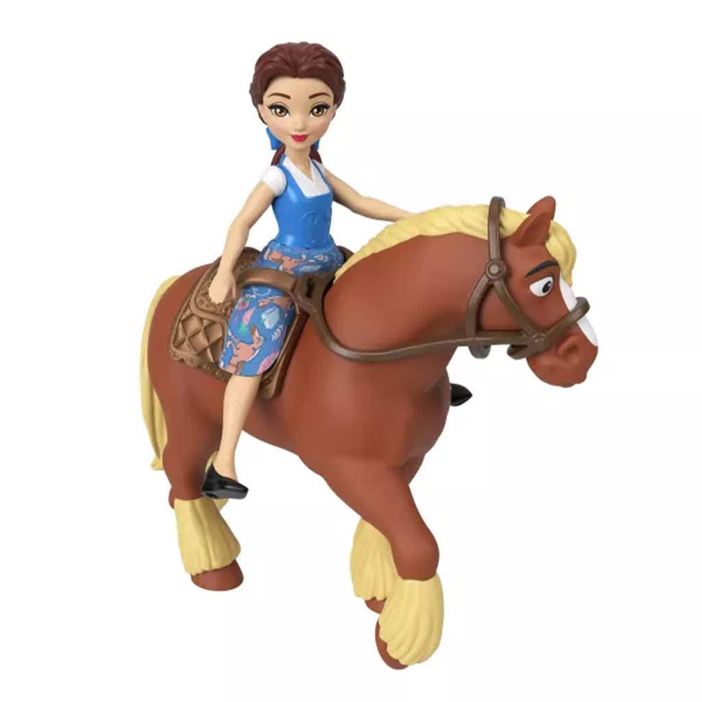 Disney Prinzessinnen: Mini Prinzessin Belle königliche Reitschule – Mattel kép 2