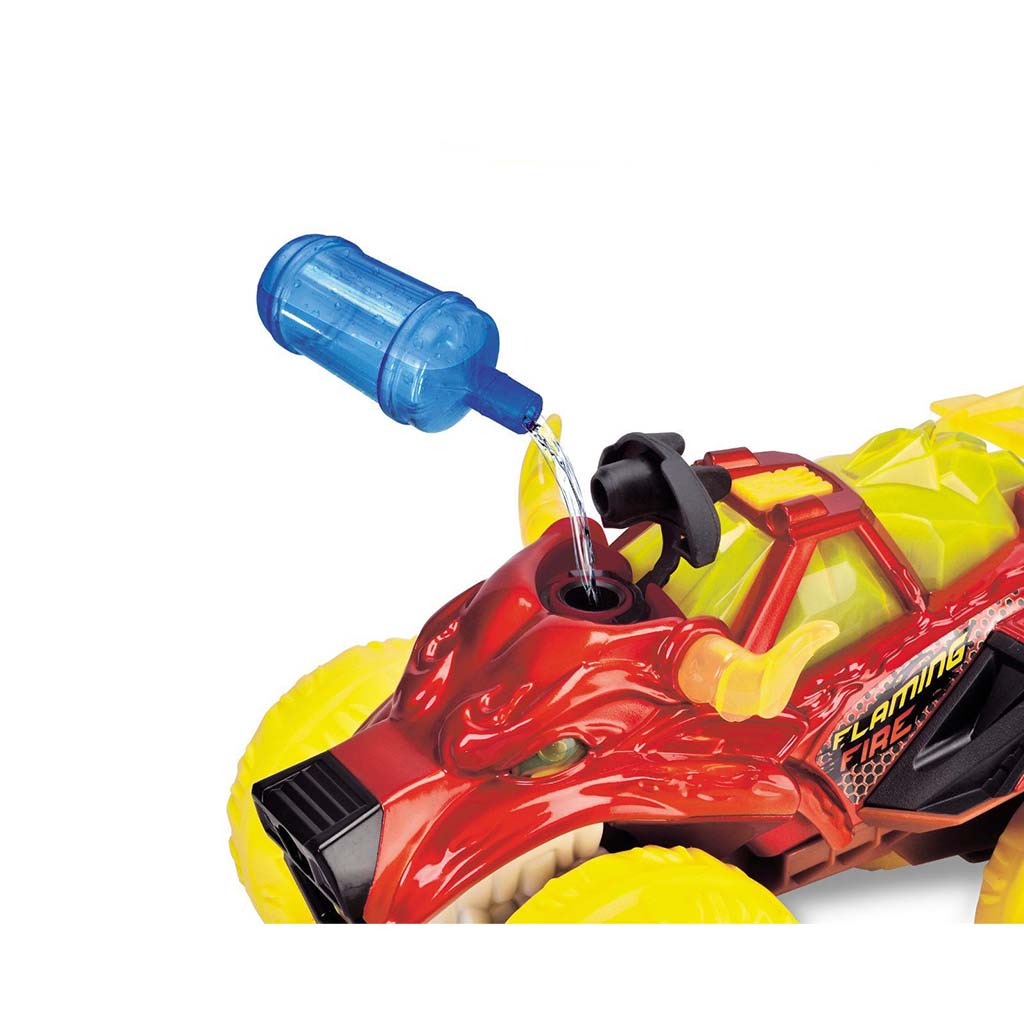 Monstertruck in Form eines flammenden Stierkopfes mit Licht und Sound - Dickie Toys kép 3