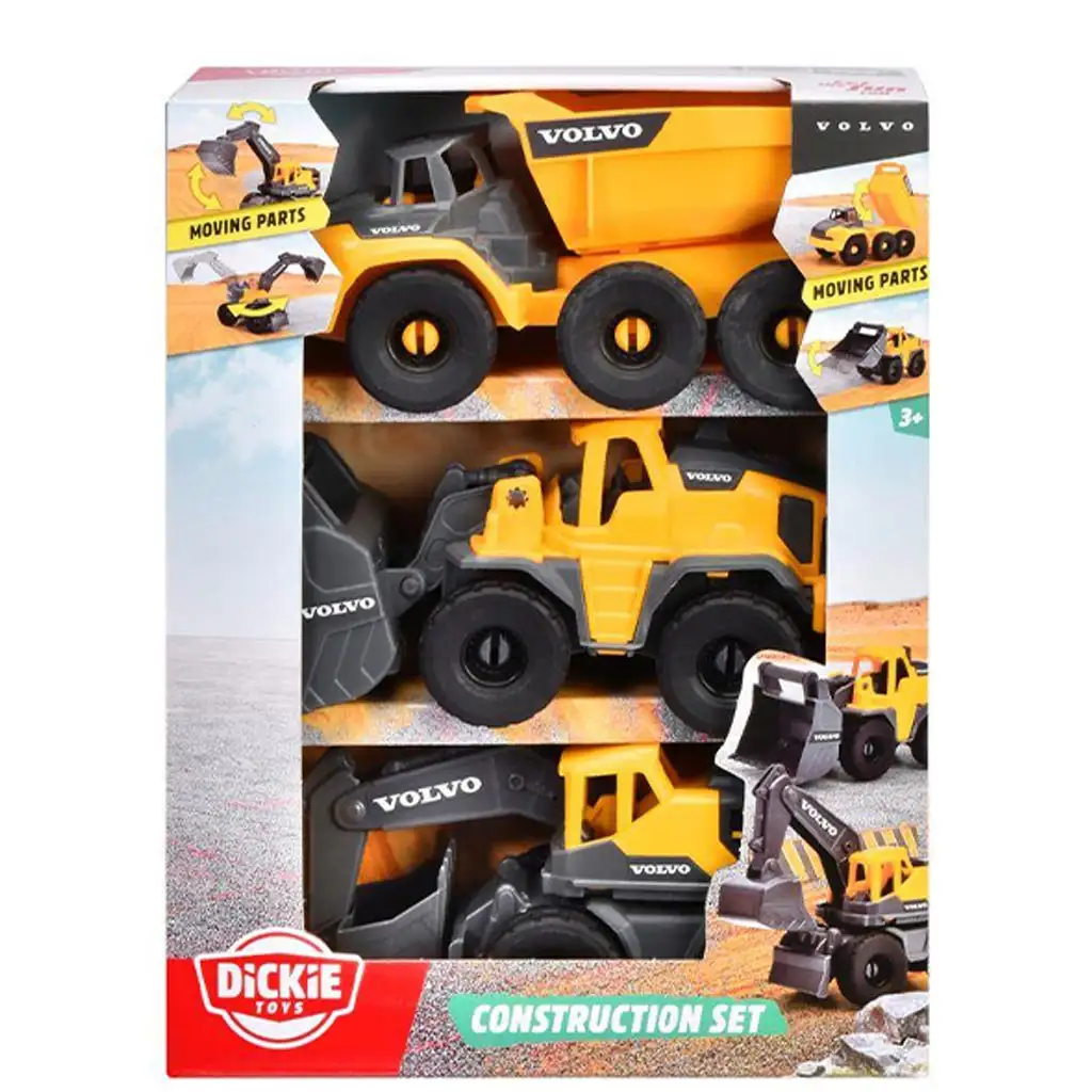 Volvo munkagépek 3db-os szett - Dickie Toys kép 1