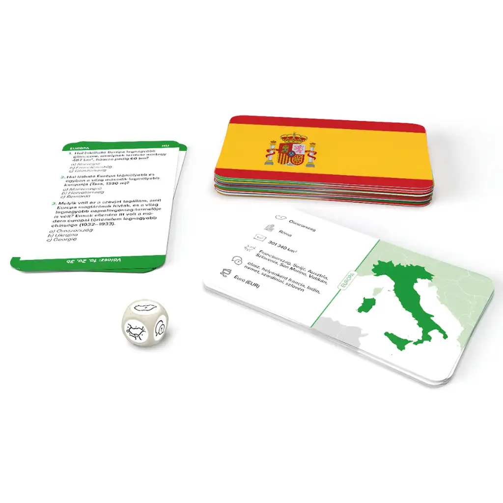 Móka und Flaggen Brettspiel - Dino kép 3