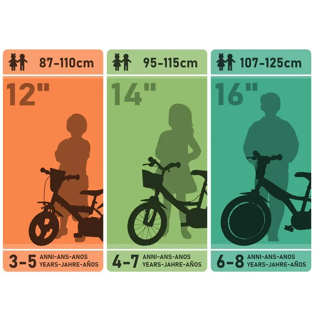 Flappy 12" Kinderfahrrad mit Korb und Puppensitz in Rosa-Weiß - Dino Bikes Fahrrad kép 4