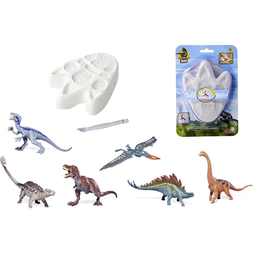 Nature World Dino – Dinosaurier-Fußabdruck Überraschungs-Ausgrabungsset – Simba Toys kép 2