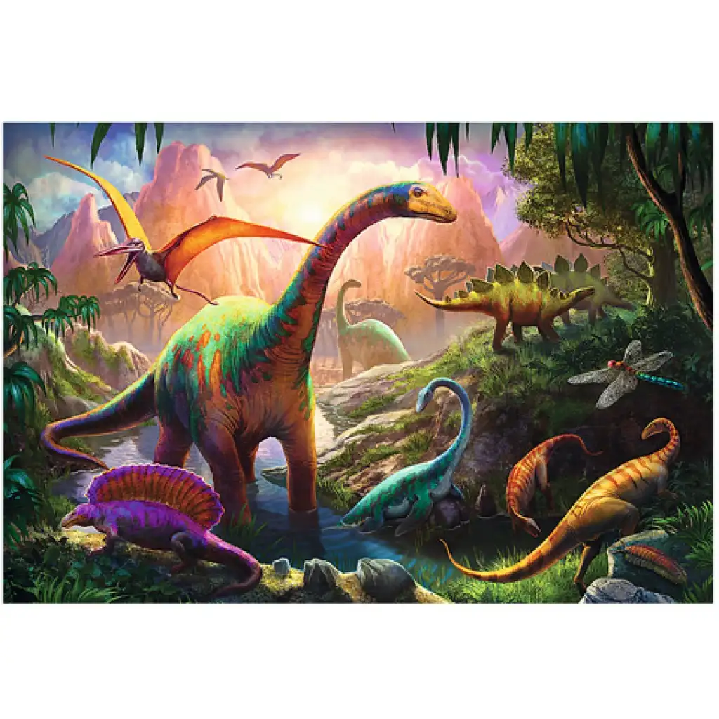 Puzzle "Im Land der Dinosaurier" 100 Teile - Trefl kép 2