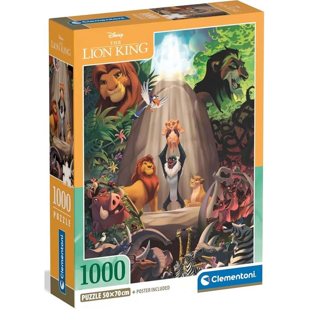 Disney Der König der Löwen 1000-teiliges Compact Puzzle – Clementoni