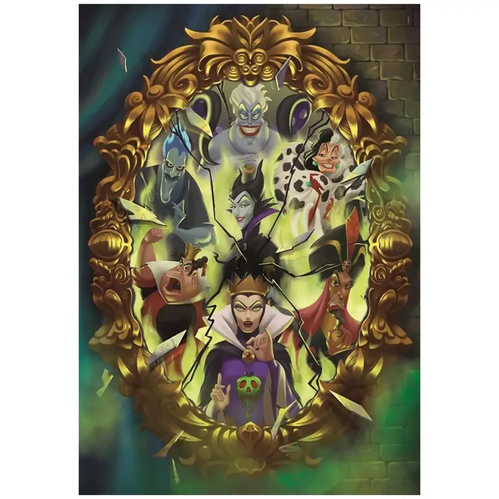 Disney+ - Bösewichte 1000-teilige Puzzle mit Poster - Clementoni kép 2