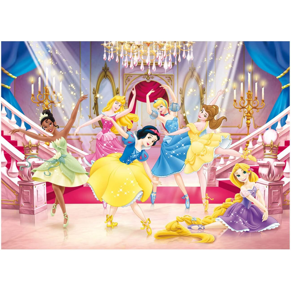 Disney Prinzessinnen 2-in-1 Puzzle mit 250 Teilen und Malvorlage 50x35cm – Lisciani kép 2