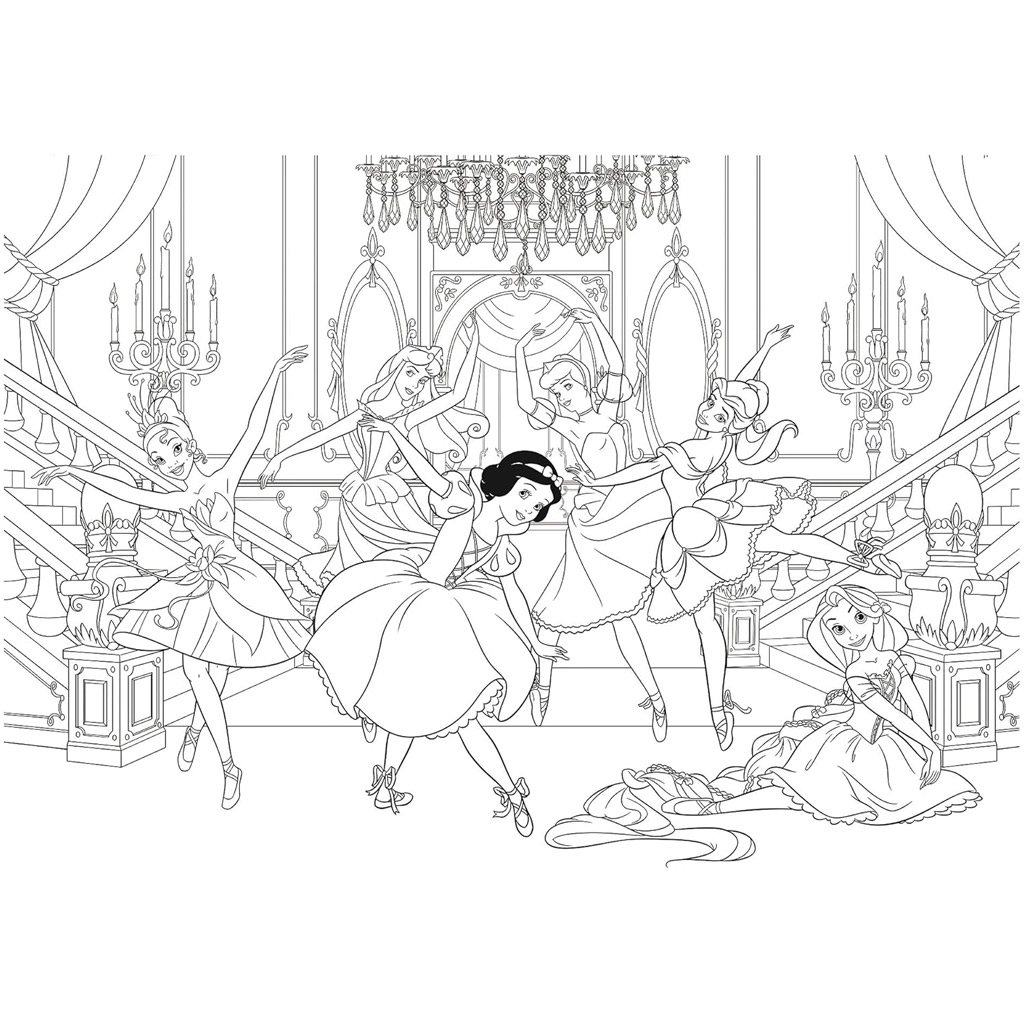 Disney Prinzessinnen 2-in-1 Puzzle mit 250 Teilen und Malvorlage 50x35cm – Lisciani kép 3