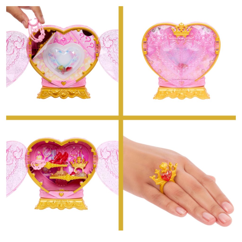 Disney Prinzessinnen: Überraschungspuppe mit großem Herzen – Belle – Mattel kép 3