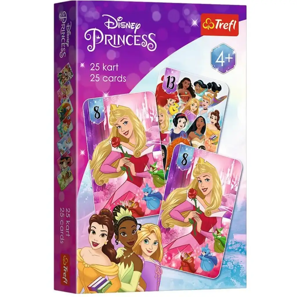 Disney+Prinzessinnen Schwarzer Peter 25 Karten Spiel - Trefl