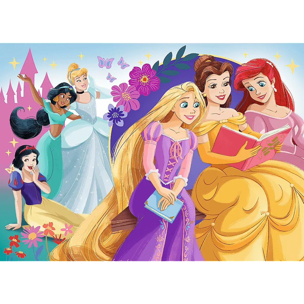Disney Prinzessinnen 100-teiliges Glitzer-Puzzle – Trefl kép 2
