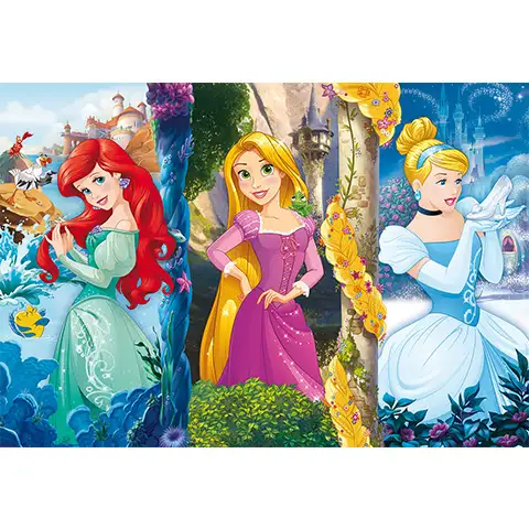 Disney+Prinzessinnen Maxi Puzzle 60 Teile - Clementoni kép 2