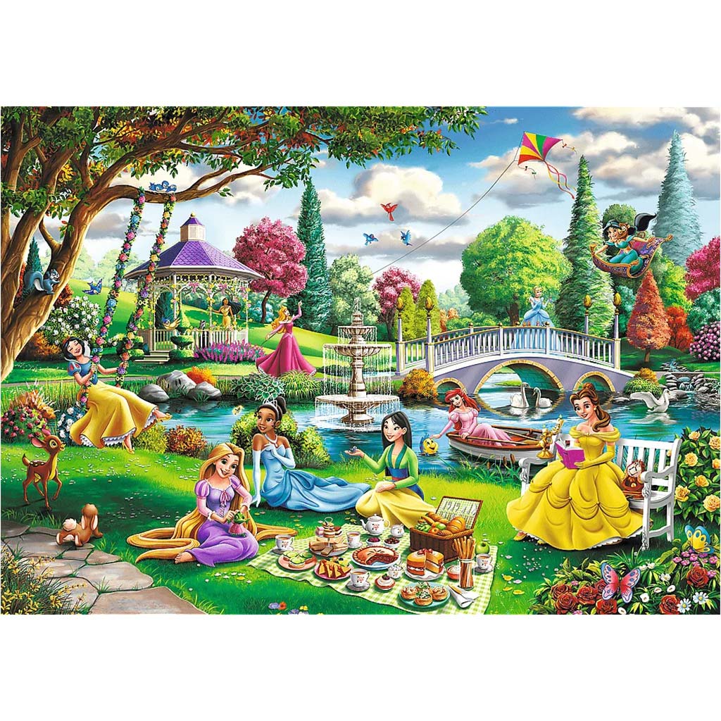 Disney Prinzessinnen Frühlingspicknick 1000-teiliges Premium Plus Quality Puzzle – Trefl kép 2