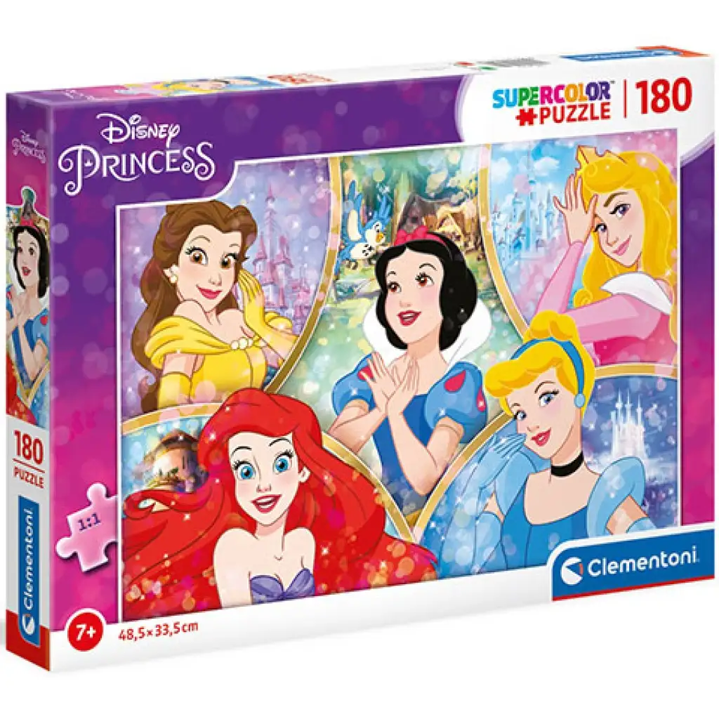 Disney Prinzessinnen Supercolor 180-teiliges Puzzle - Clementoni