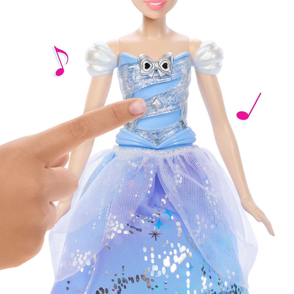Disney Prinzessinnen: Zauberhafte Cinderella-Puppe – Mattel kép 3