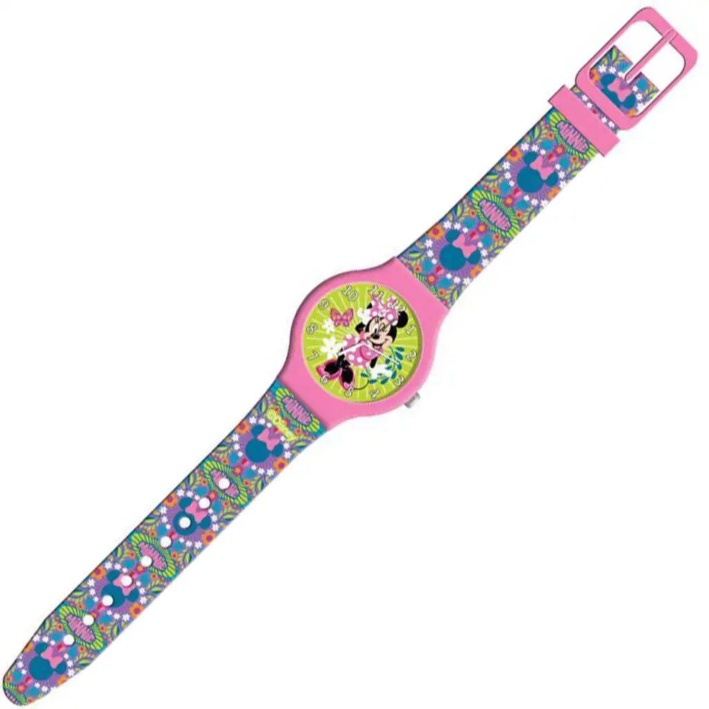 Luna: Analoge Minnie-Maus-Armbanduhr in Metalldose kép 2