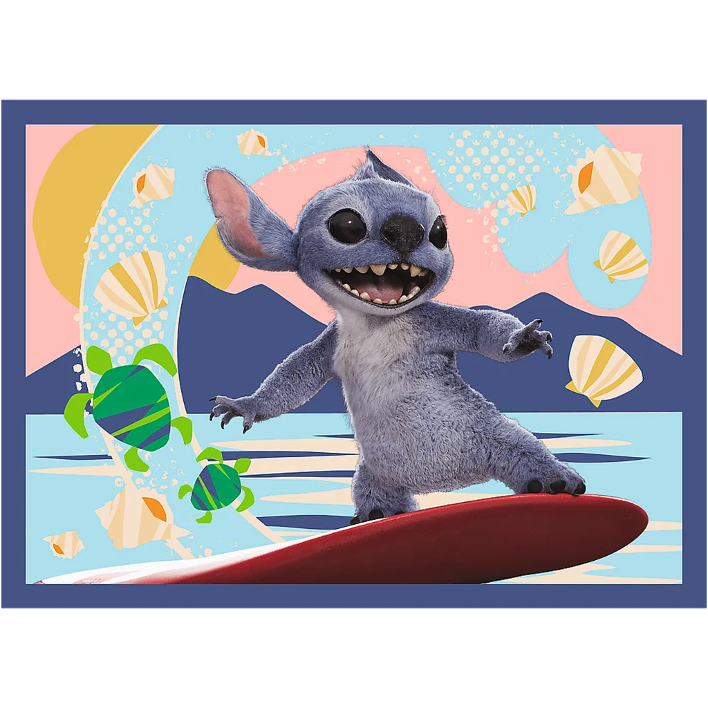 Disney: Stitchs Urlaub 4-in-1 Puzzle - Trefl kép 4