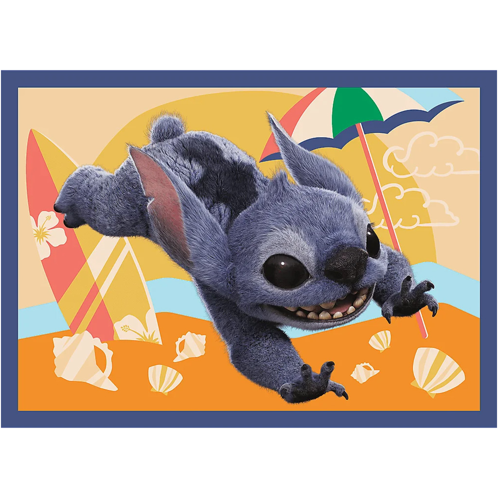 Disney: Stitchs Urlaub 4-in-1 Puzzle - Trefl kép 5