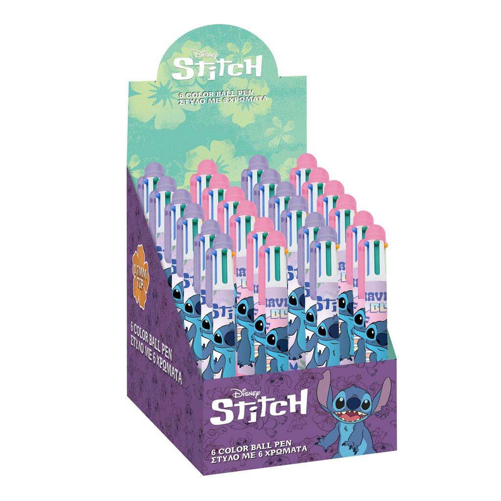 Luna: Disney Stitch 6 színű golyóstoll többféle 1db kép 1