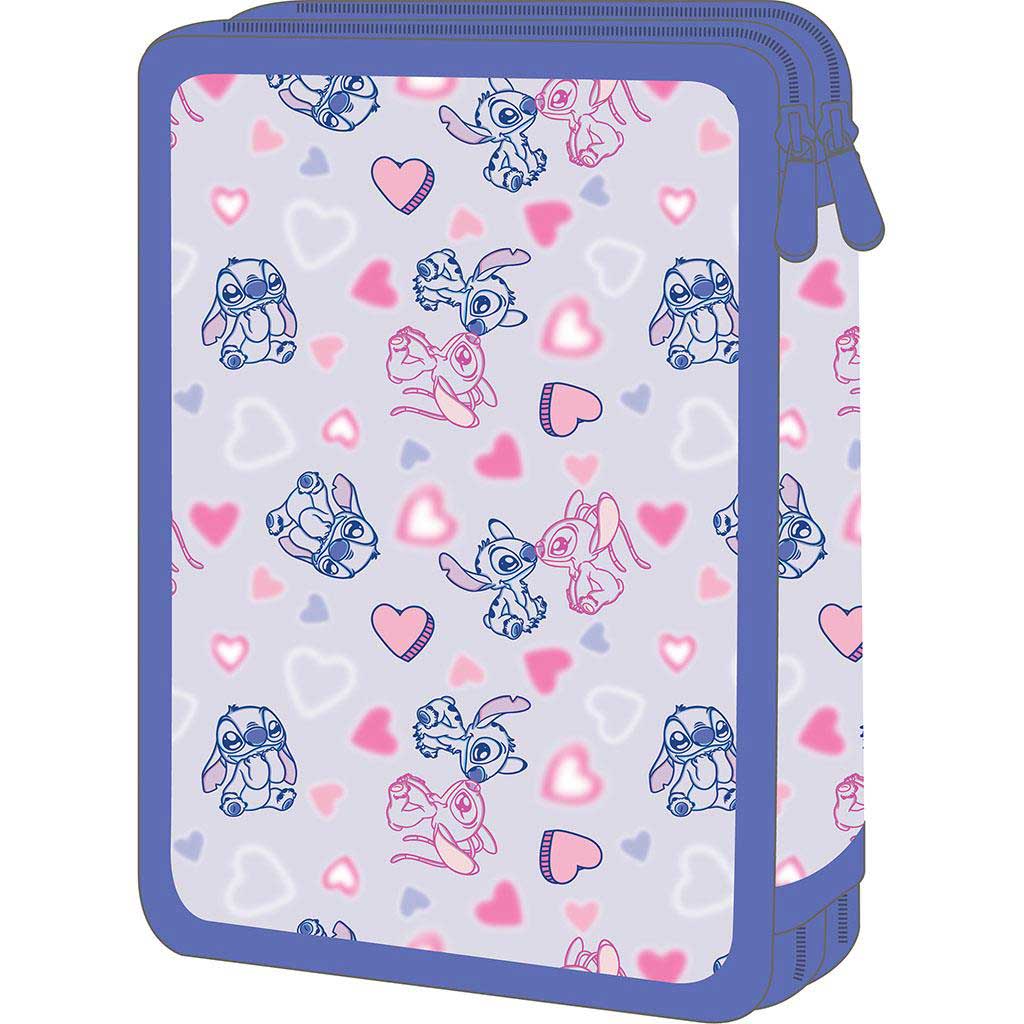 Must: Disney Stitch&Angel emeletes töltött tolltartó 15x5x21cm kép 2