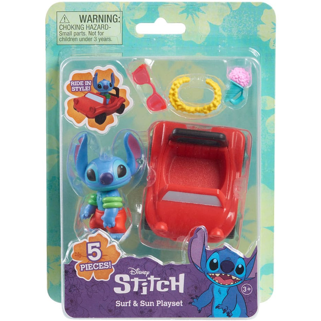 Stitch-Spielzeugfigur mit Auto