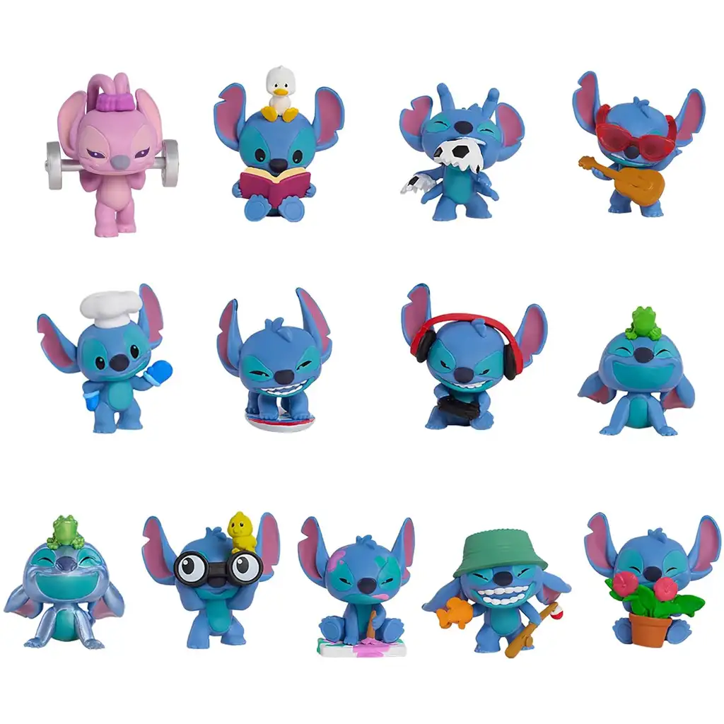 Disney+Stitch Mini-Überraschungsfigur in Ananas-förmiger Kapsel Serie 4, 1 Stück kép 2