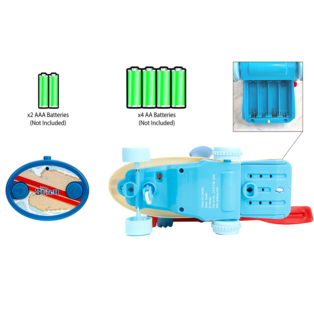 Disney Stitch RC ferngesteuertes Surfbrett 25cm – Jada Toys kép 5