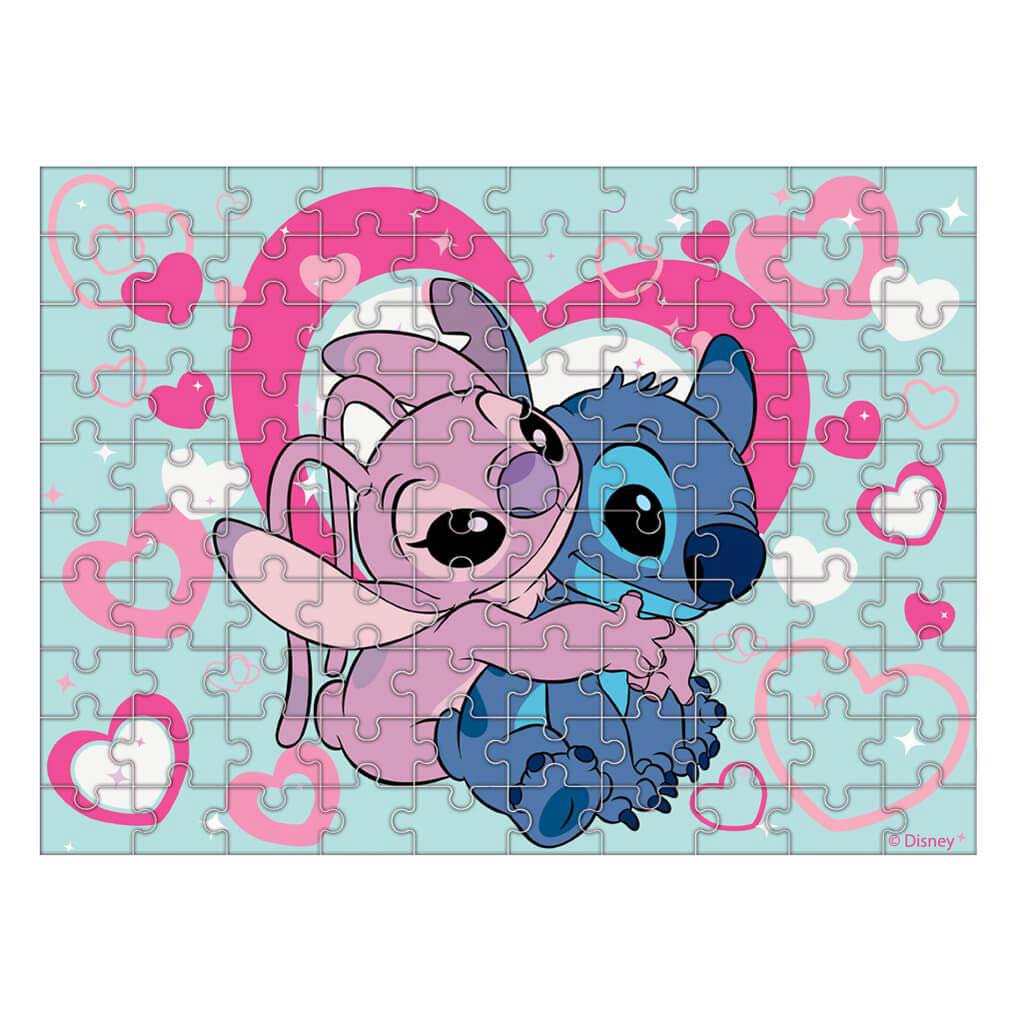 Luna: Disney Stitch 100-teiliges, im Dunkeln leuchtendes Puzzle kép 2