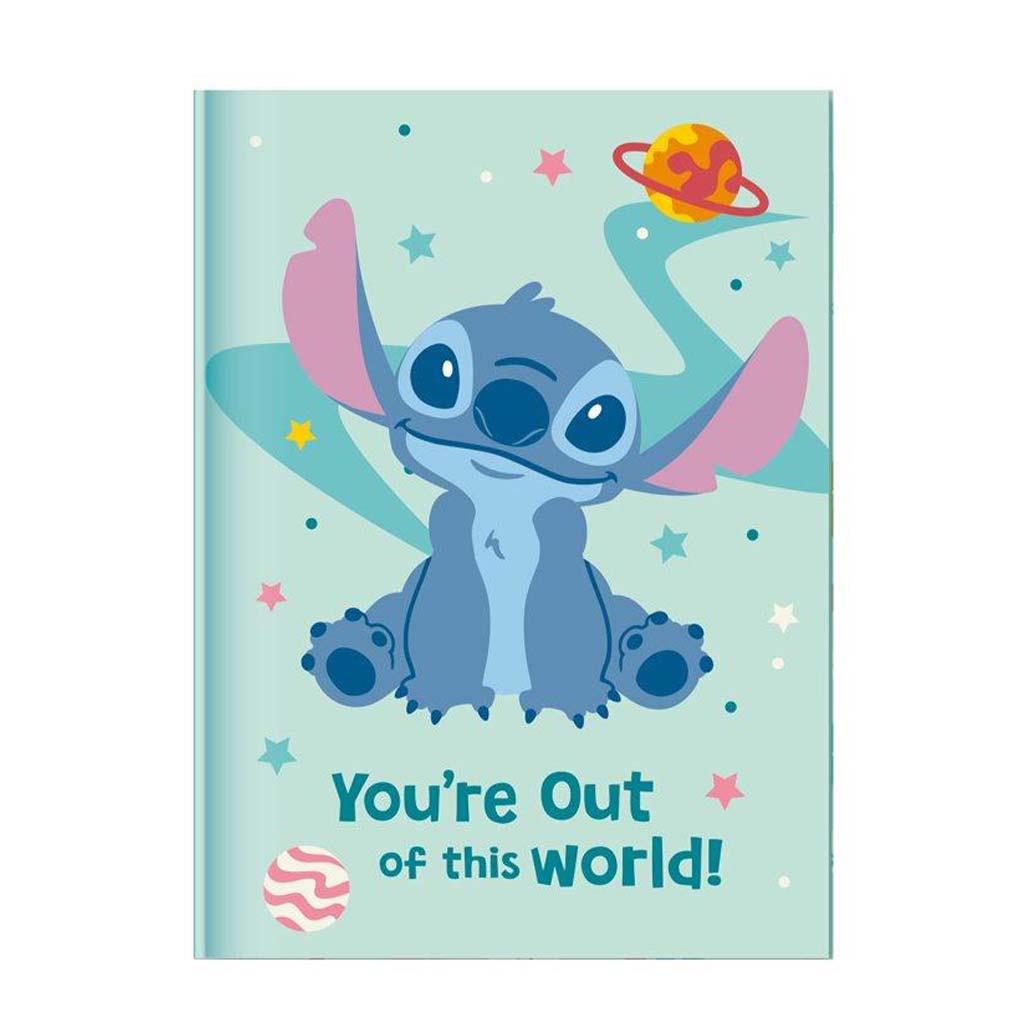 Luna: Disney Stitch Titkos napló lakattal és pom-pomos tollal 12x18cm 60 lapos kép 2