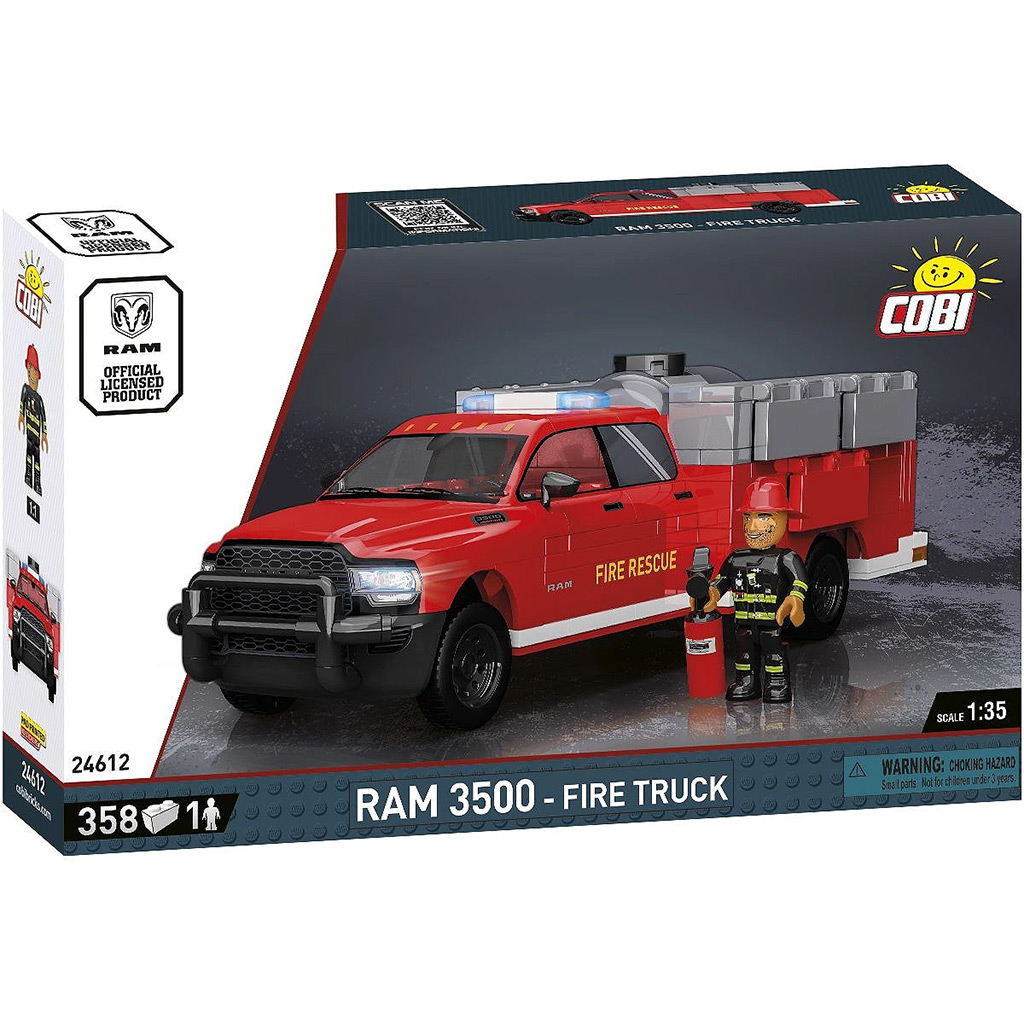 COBI: Dodge RAM 3500 tűzoltóautó építőjáték (24612) kép 1