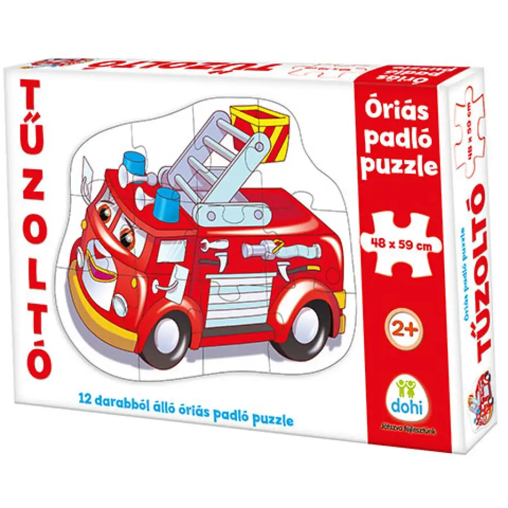 Feuerwehrauto Riesen-Bodenpuzzle 12-teilig