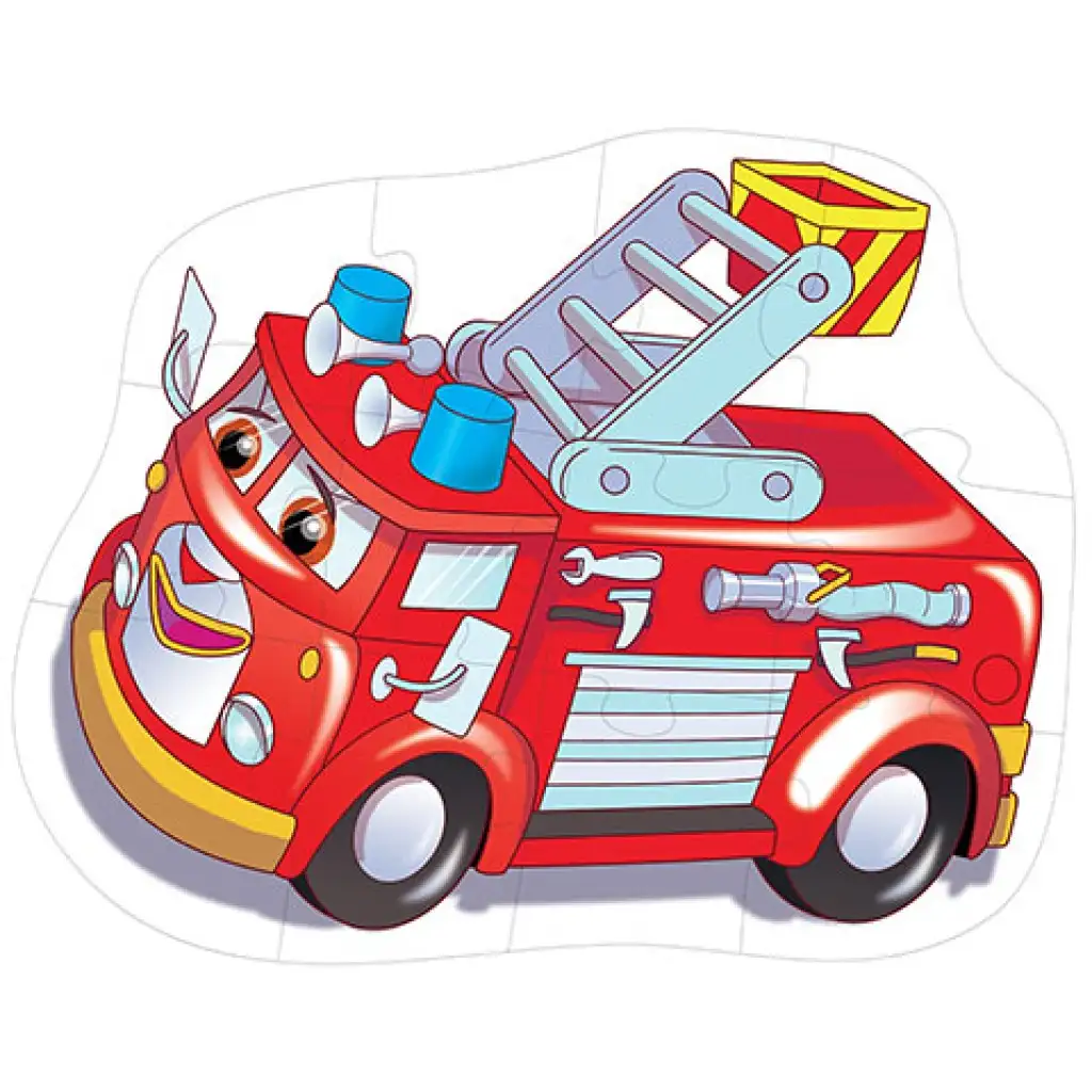 Feuerwehrauto Riesen-Bodenpuzzle 12-teilig kép 2