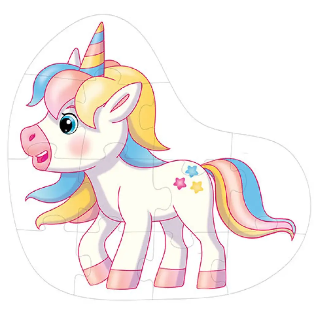 Einhorn Riesen-Bodenpuzzle 12-teilig kép 2