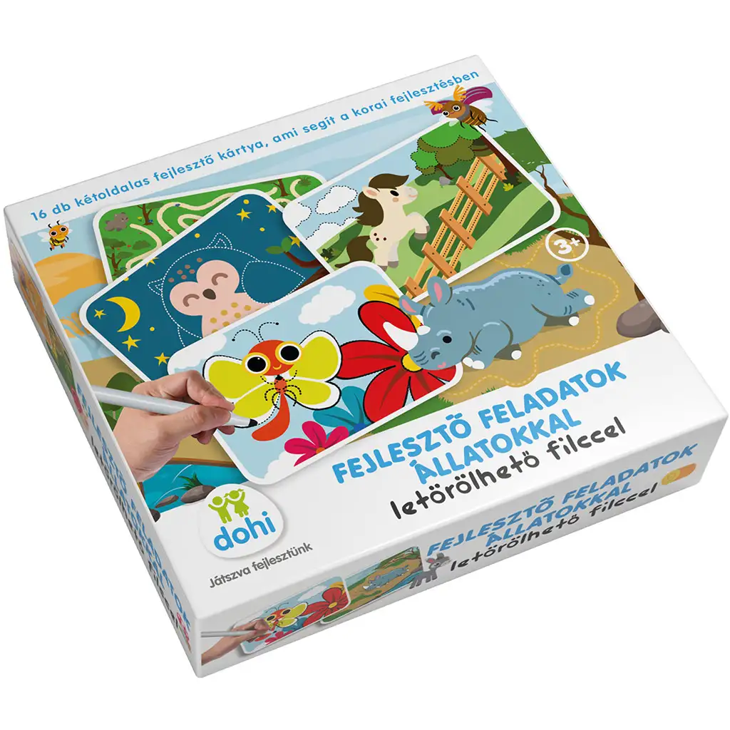 Entwicklungskarten mit abwischbarem Filzstift - Tiere