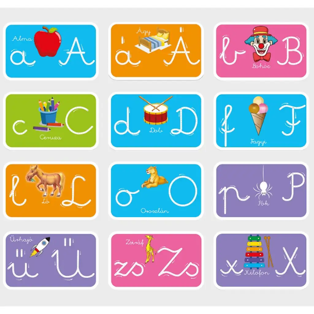 Buchstaben kennenlernen – Schulvorbereitende Entwicklungskarten für 5-7 Jährige kép 2