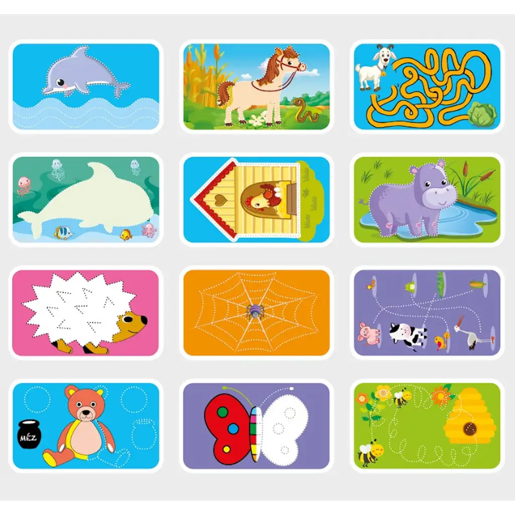 Tiere kennenlernen – Entwicklungskarten für 3-6 Jährige kép 2