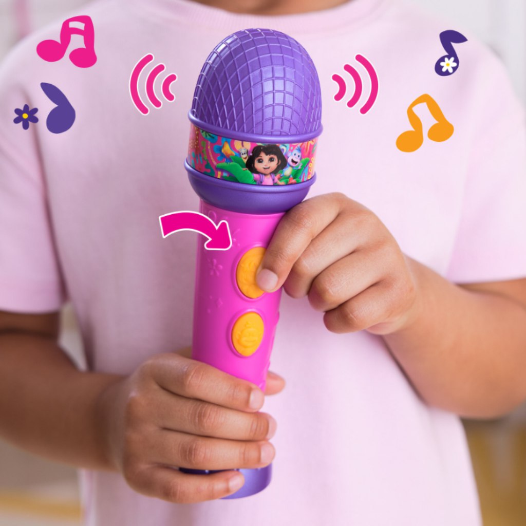 Dora, die Entdeckerin Mikrofon mit Melodien – Spin Master kép 2