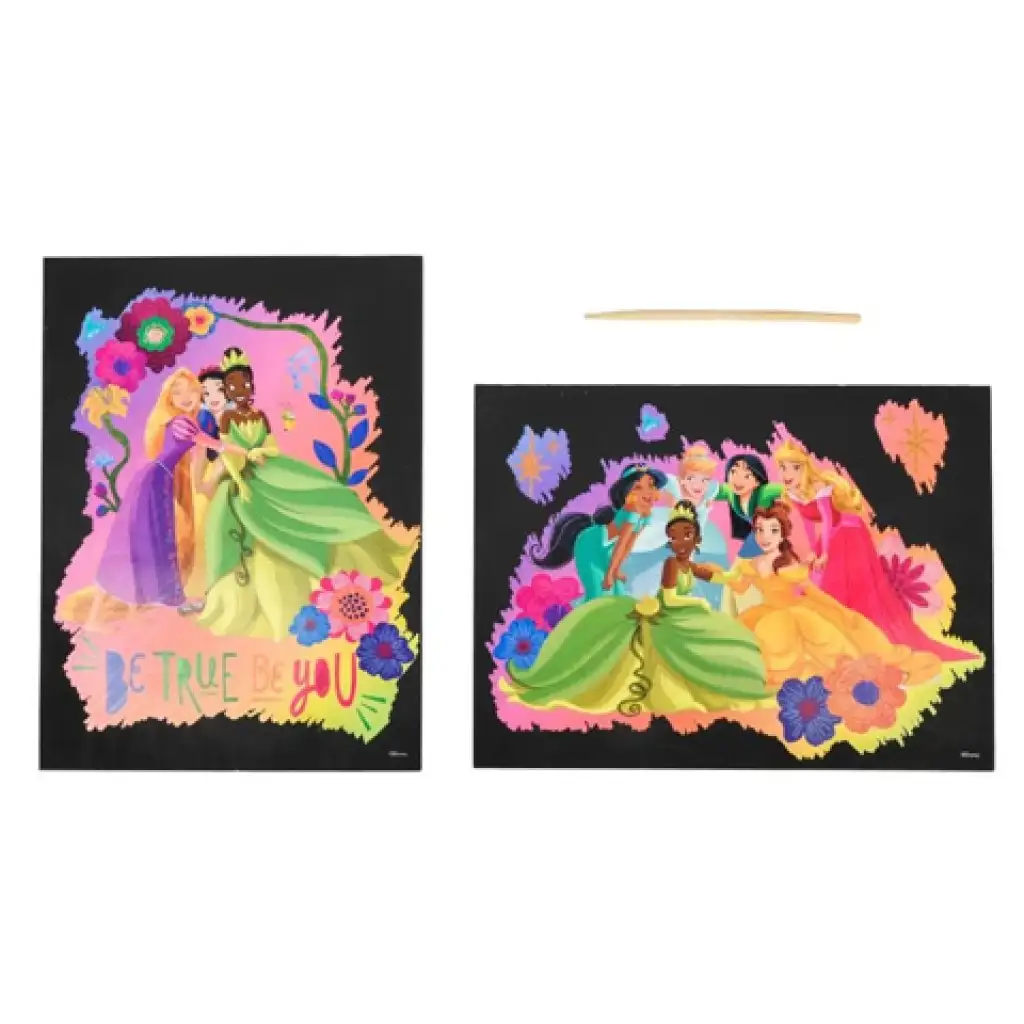 Disney Prinzessin: 2-teiliges Kratzbild-Set - Canenco kép 2