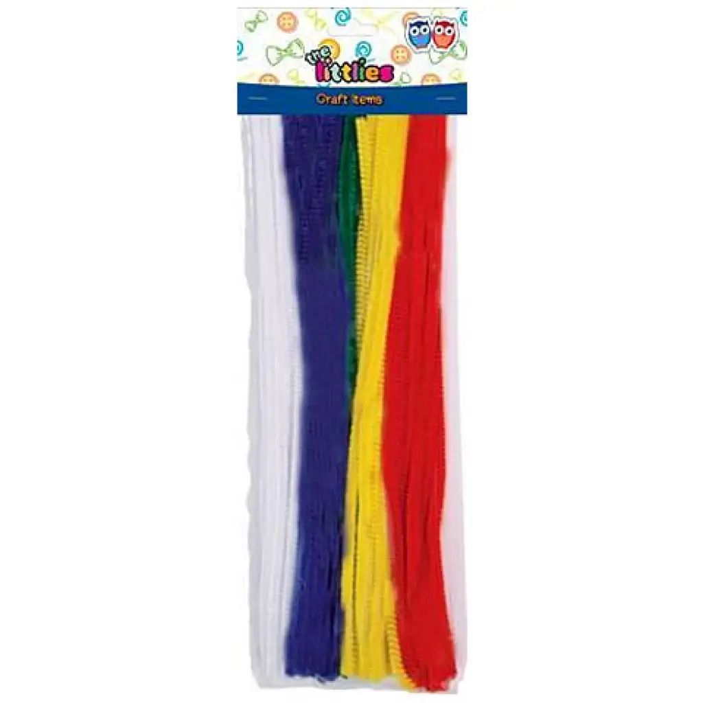 Pfeifenreiniger in 5 Farben, 30 cm, 50 Stück