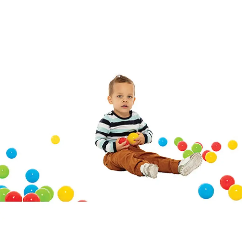 Bunte Bälle im Netz 60 Stück - D-Toys kép 2