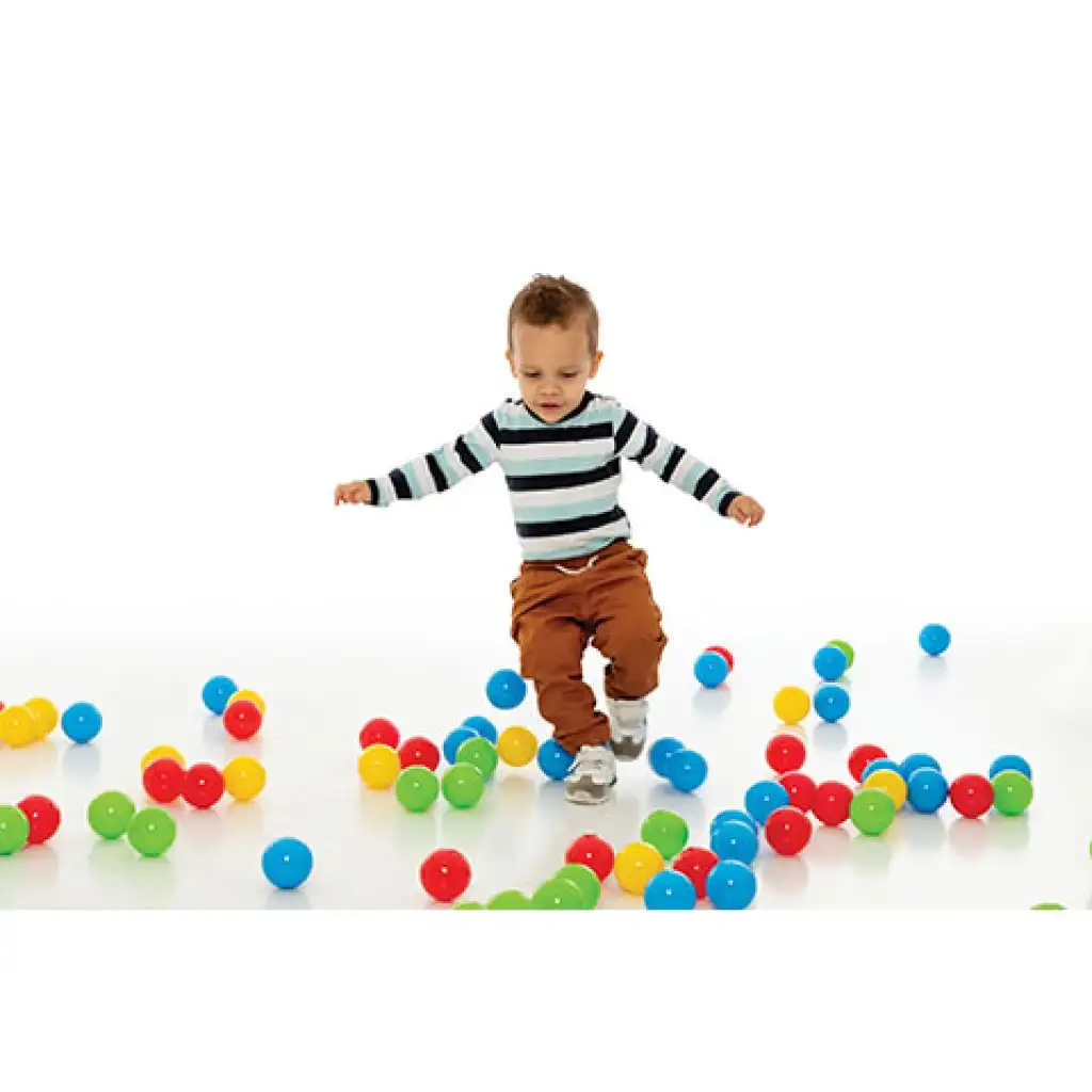 Bunte Bälle im Netz 60 Stück - D-Toys kép 3