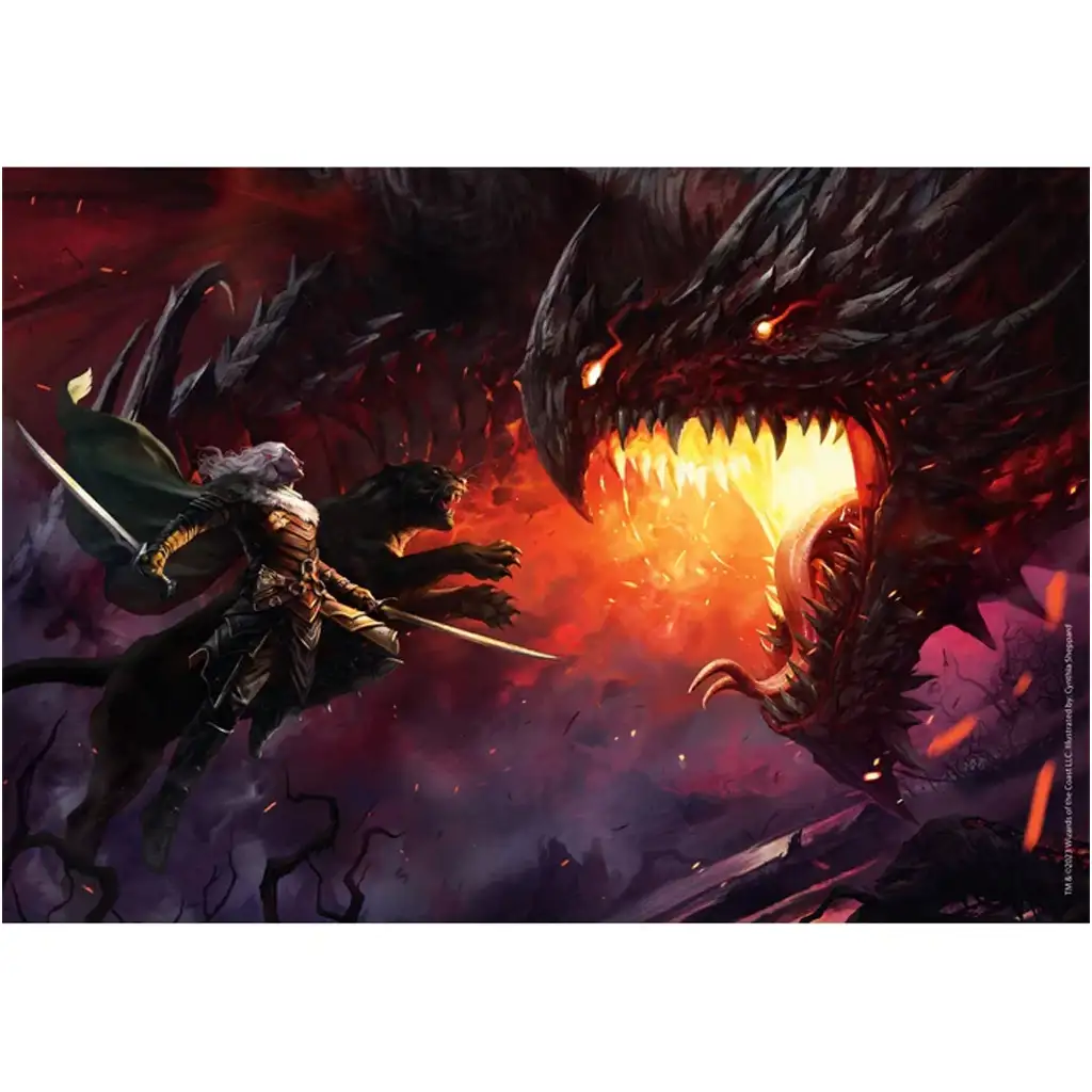 Dungeons & Dragons – Drachenkampf 1000-teiliges Puzzle mit Poster - Clementoni kép 2