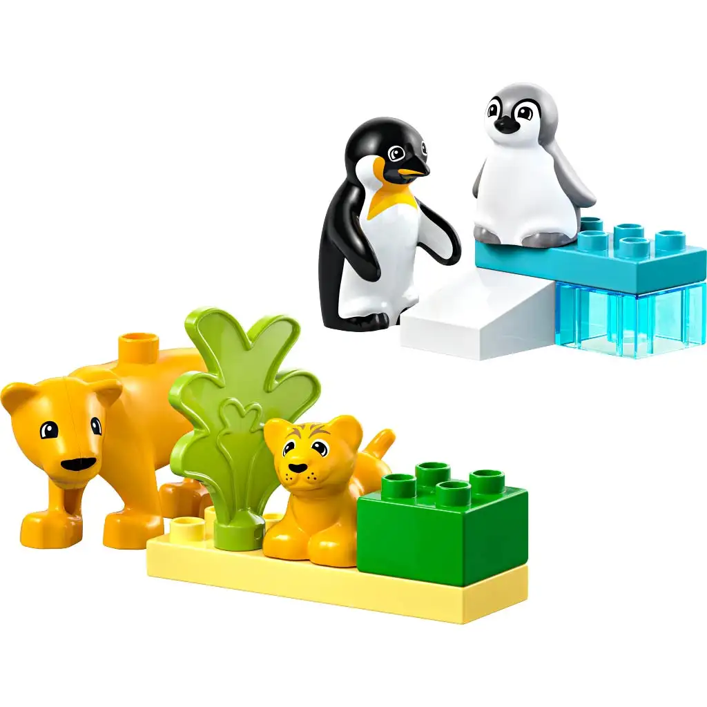 LEGO® DUPLO®: Tierfamilien in der Wildnis: Pinguine und Löwen (10442) kép 5